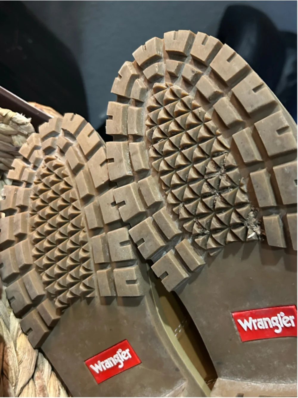 Men's Wrangler Tan and Black Work Boots